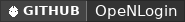 GitHub data badge for OpeNLogin [1.7X -1.21X]