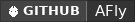 GitHub data badge for AFly