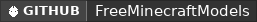 GitHub data badge for Free Minecraft Models