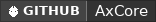 GitHub data badge for AxCore