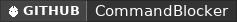 GitHub data badge for CommandBlocker