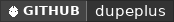 GitHub data badge for DupePlus