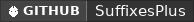 GitHub data badge for SuffixesPlus