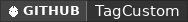 GitHub data badge for TagCustom