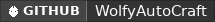 GitHub data badge for WolfyAutoCraft