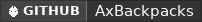 GitHub data badge for AxBackpacks