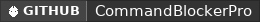 GitHub data badge for CommandBlockerPro