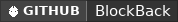 GitHub data badge for BlockBack