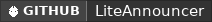 GitHub data badge for Lite Announcer [Bungee & Spigot] | Broadcast | Title & Actionbar | JSON Message