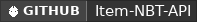 GitHub data badge for NBT API