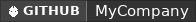 GitHub data badge for MyCompany