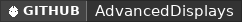 GitHub data badge for AdvancedDisplays