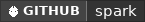 GitHub data badge for spark