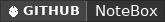 GitHub data badge for NoteBox