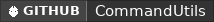 GitHub data badge for CommandUtils