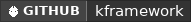 GitHub data badge for KFramework