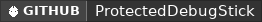 GitHub data badge for Protected Debug Stick