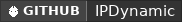 GitHub data badge for IPDynamic