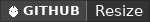 GitHub data badge for Resize