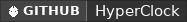 GitHub data badge for HyperClock