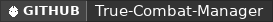 GitHub data badge for True Combat Manager