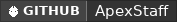 GitHub data badge for ApexStaff