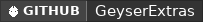 GitHub data badge for Geyser Extras Fork