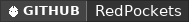 GitHub data badge for RedPockets