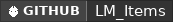 GitHub data badge for LM Items