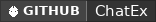 GitHub data badge for ChatEx