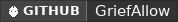 GitHub data badge for GriefAllow