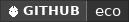 GitHub data badge for eco