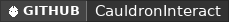 GitHub data badge for CauldronInteract