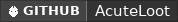 GitHub data badge for AcuteLoot
