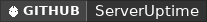 GitHub data badge for Server Uptime