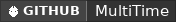 GitHub data badge for MultiTime