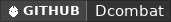 GitHub data badge for Dcombat