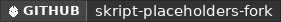 GitHub data badge for skript-placeholders-fork