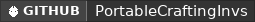 GitHub data badge for Portable Crafting Inventories