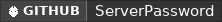 GitHub data badge for Server Password