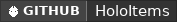 GitHub data badge for HoloItems