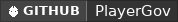 GitHub data badge for PlayerGov