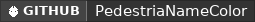 GitHub data badge for Name Color