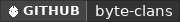 GitHub data badge for ByteClans