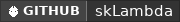 GitHub data badge for skLambda