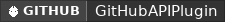 GitHub data badge for GitHubAPIPlugin