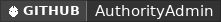 GitHub data badge for Authority Admin