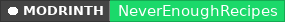Modrinth data badge for NeverEnoughRecipes