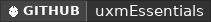GitHub data badge for uxmEssentials