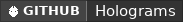 GitHub data badge for Holograms